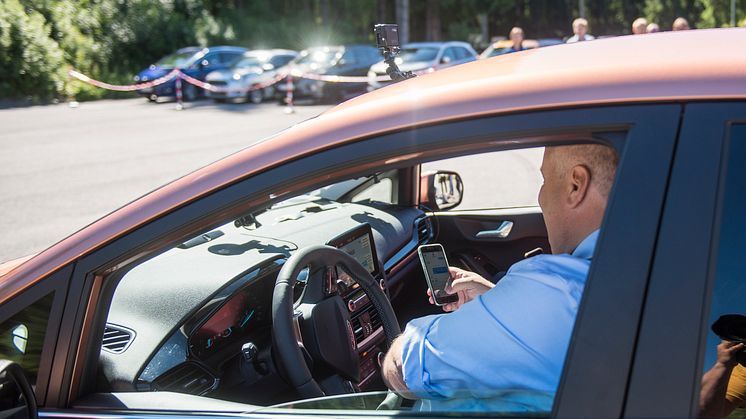 Fra pressekonferansen hvor Ford Motor Norge og forsikringsselskapet If lanserer et unikt opplæromgsprogram for unge sjåfører Ford Driving Skills for Life