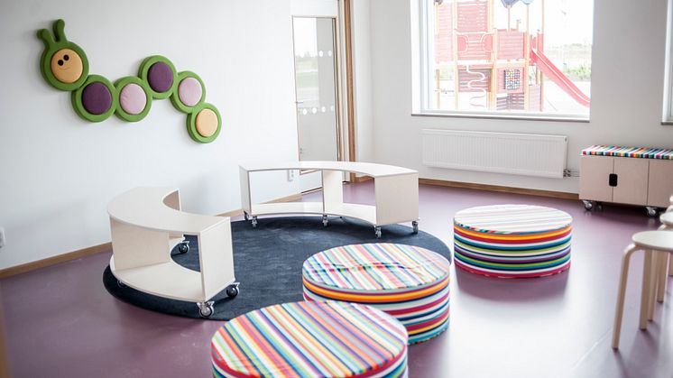 Samlingsplats i klassrummet