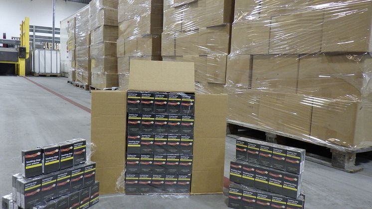 Cigarettes seized at Belfast Port 
