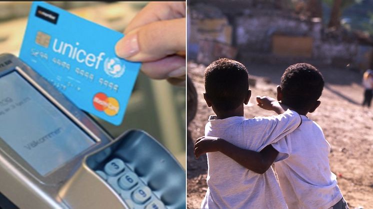 UNICEF-kortet räddar barn drabbade av krig och katastrofer