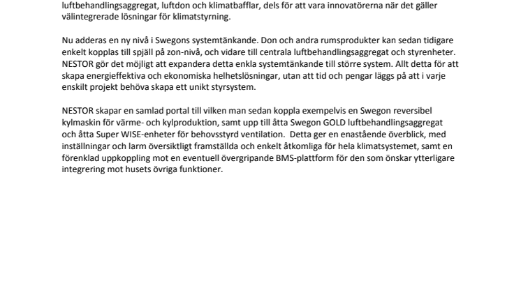 NESTOR – Swegons nya mångsysslare