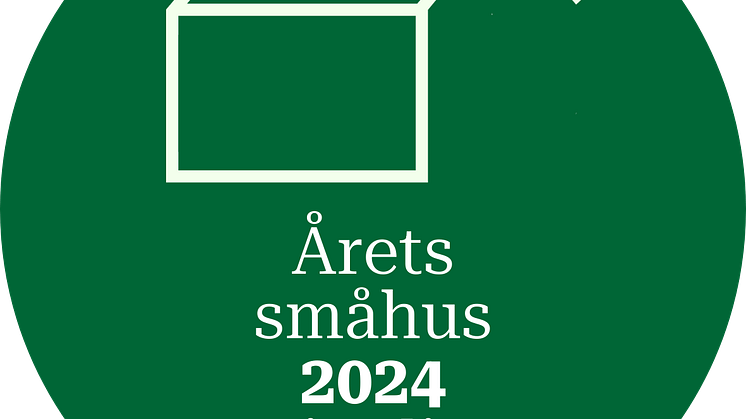 Logotype Årets småhus 2024 Rund logotype Finalist mörkgrön