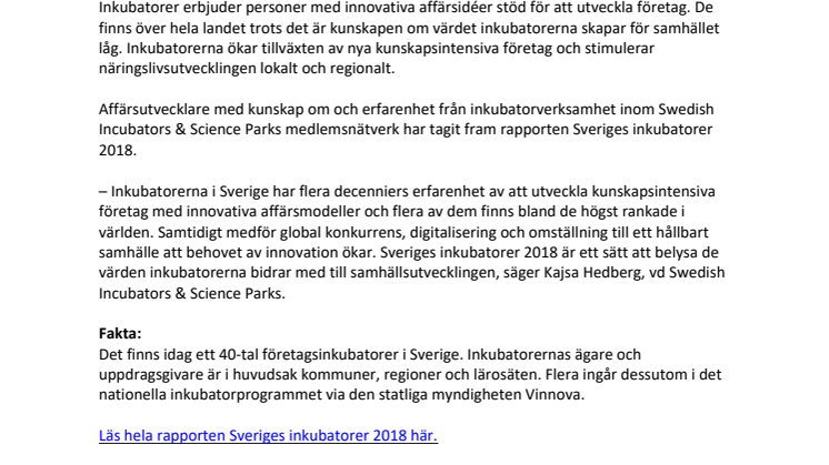Vad är och gör egentligen en inkubator?