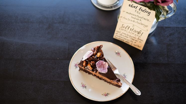 Kaka på Kakas vinnarbidrag: Saltstänkt chokladkaka. Foto: Sofia Fredricks Sprung