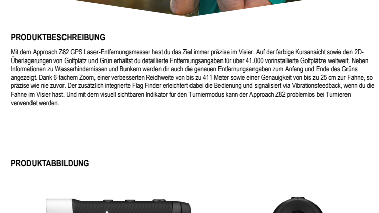 Datenblatt Garmin Approach Z82