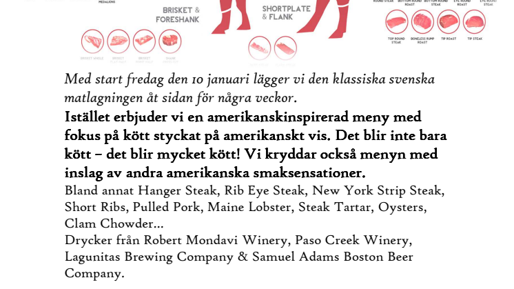 Bistro American Style ￼10 januari – 12 februari 2014 på Rivals Bistro