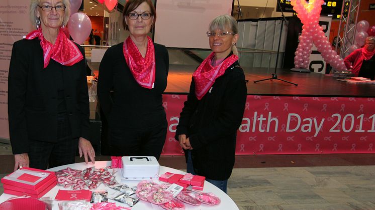 Breast Health Day 2011 - om bröstcancer på Centralen i Stockholm