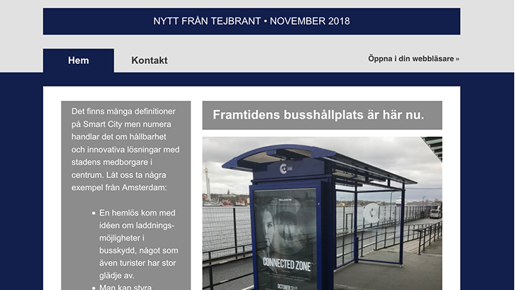 Nyhetsbrev, nov 2018