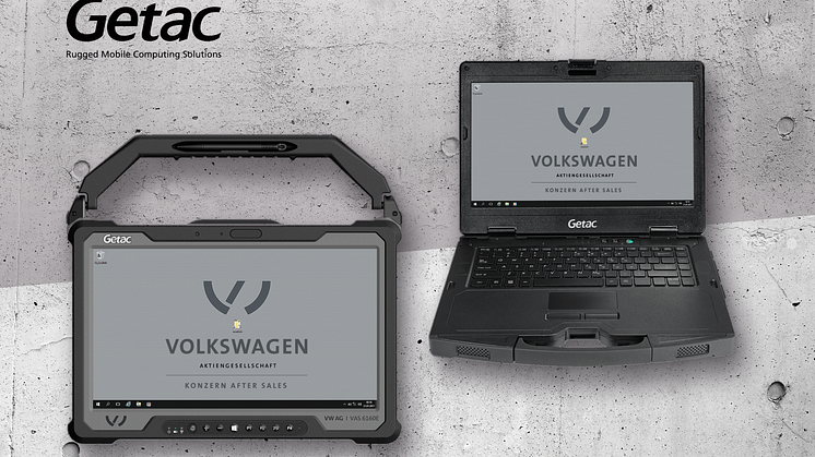 Die robusten Getac Geräte eignen sich optimal für die hohen Anforderungen im Volkswagen Konzern  Bild: Getac