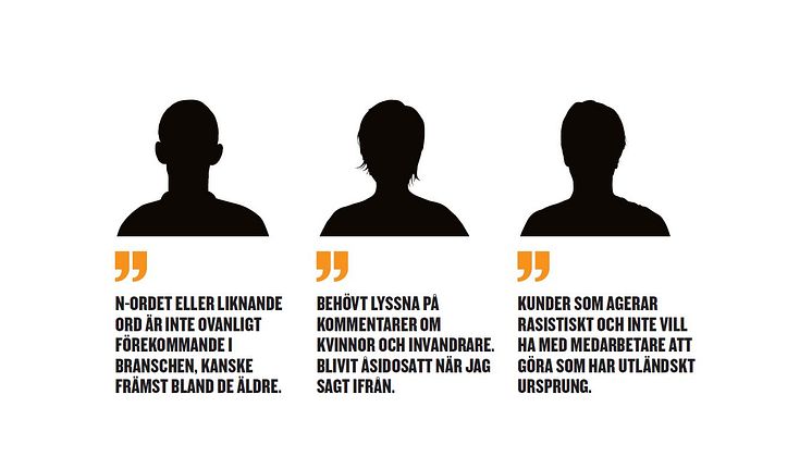 Chefers exempel på rasistiska uttryck de stött på.