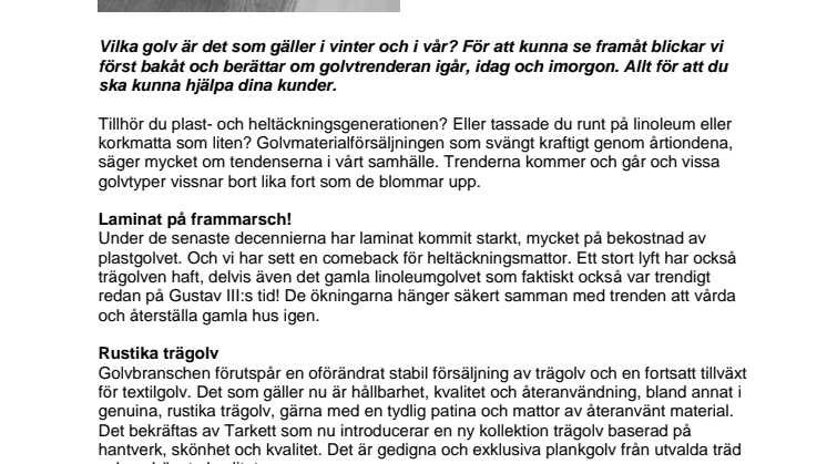 Golvtrender går igen!