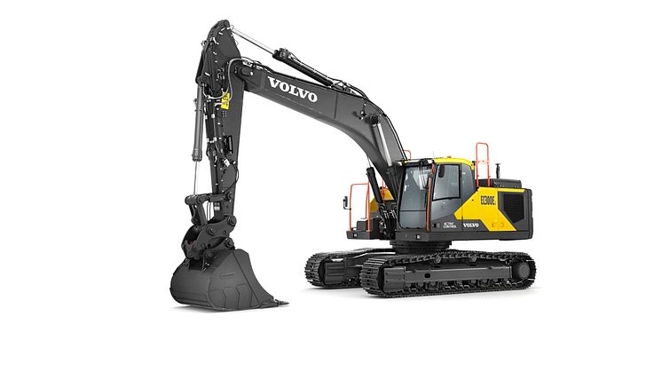 Volvo EC300E Hybrid - studiobild