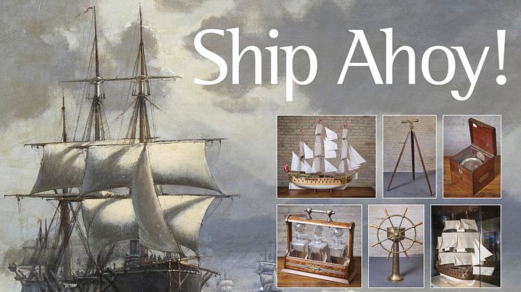Admiral Hotels samling på 37 store modelskibe, historiske marinemalerier og andre fascinerende martime genstande kommer på auktion hos Bruun Rasmussen mandag den 7. marts.