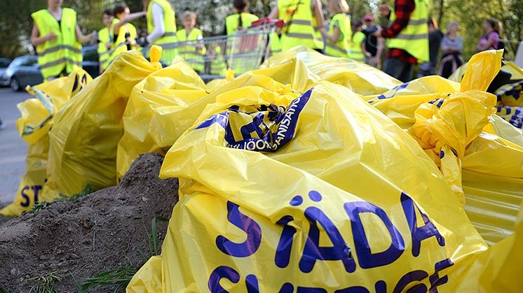 Säckar ska fyllas med skräp i Sunne och Sysslebäck