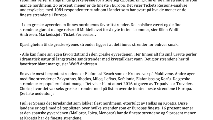 De greske øyene har Europas fineste strender