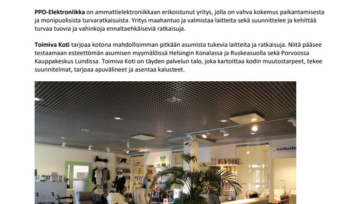 PPO-Elektroniikka ja Toimiva Koti yhteistyöhön – Paikannusratkaisuja arjen turvaksi