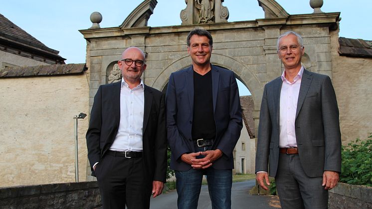 Erleben Motivation durch Sprache und Musik: WW-Geschäftsführer Andreas Speith, Referent Martin Klapheck und Marienmünsters Bürgermeister Josel Suermann
