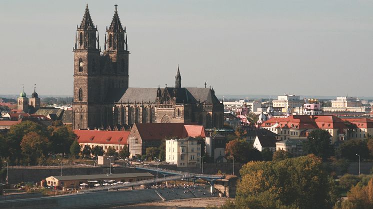 Magdeburg Cathedral in summertime