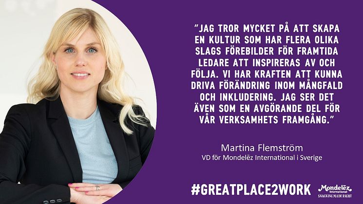 Martina Flemström, VD för Mondelēz International i Sverige 