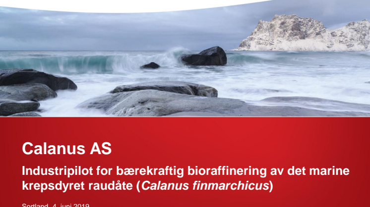 Presentasjon fullskala industrielt pilotanlegg for bioraffinering av raudåte