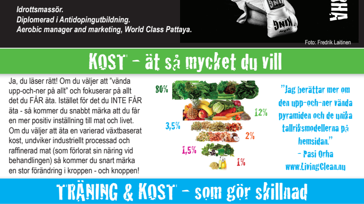 Maten som räddar liv. Välkommen på föreläsning med Pasi Orha där vetenskapen ger dig svaren till ett längre och friskare liv.