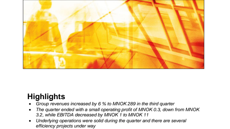 Quarterly Report third quarter 2013