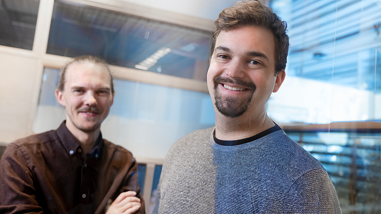 Andreas Lundström och Per Grön utgör teamet bakom startupbolaget Lumiary från Härnösand.