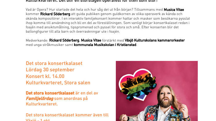 Festligt operakalas med Rickard Söderberg för hela familjen!