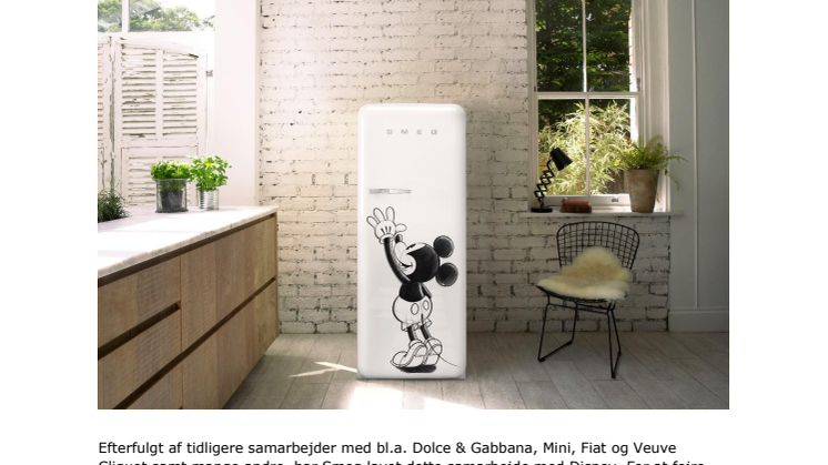 Smeg går sammen med Disney - Limited Edition