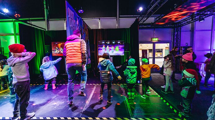 Just Dance på Vinterspelen 2019. Foto Ali Jehad.