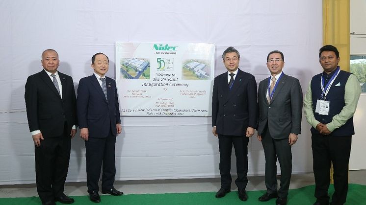 Nidec India Holds Opening Ceremony of Its Neemrana Factory’s Second Building