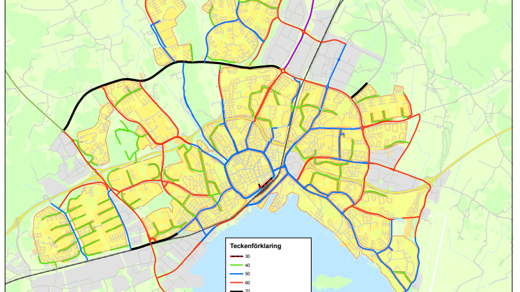 Nya hastighetsgränser i Västerås