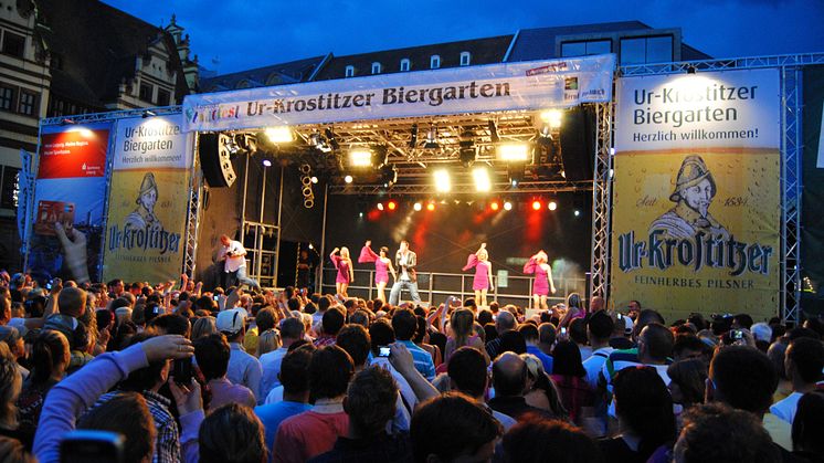 Leipziger Stadtfest, Ur-Krostitzer-Bühne auf dem Markt