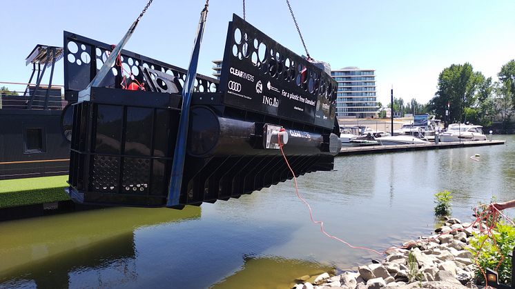 Plastik i Donau-floden indsamles og genanvendes