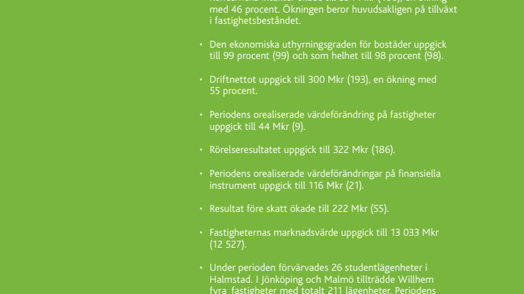 Delårsrapport januari - juni 2013
