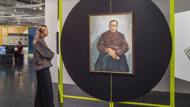 Lotte Laserstein, Emigranten, (Dr. Walter Lindenthal), 1941, olja på pannå