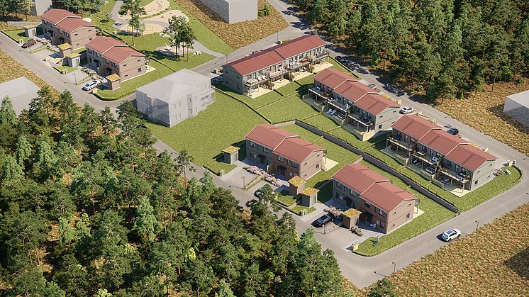 Brf Trivsamheten blir de 18 första bostäderna i Torsviken där OBOS ska bygga över 200 bostäder. 