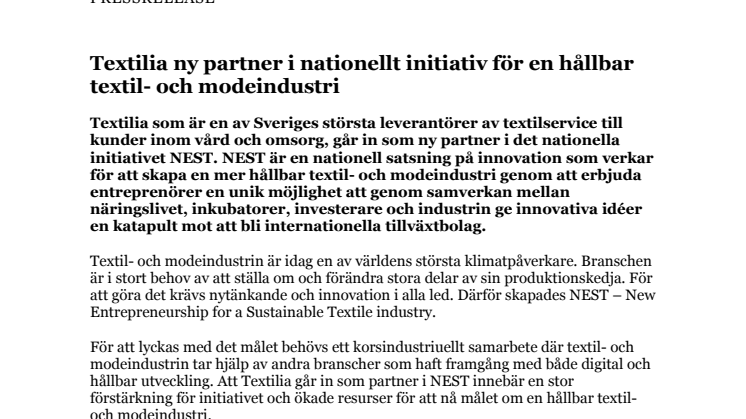 PM - Textilia ny partner i nationellt initiativ för en hållbar textil- och modeindustri.pdf