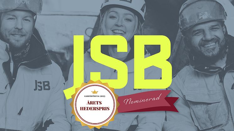 JSB är nominerade till "Årets Hederspris"