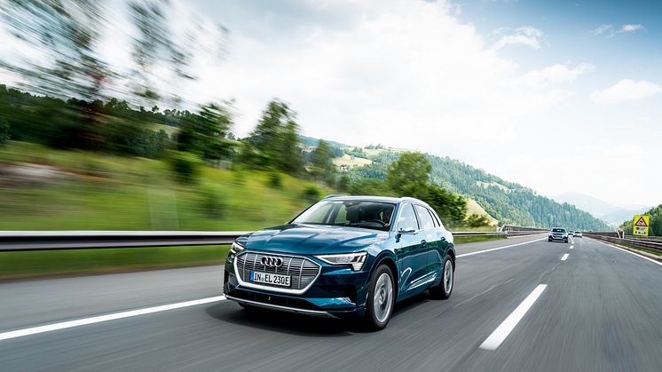 3x Audi e-tron 55 quattro på langturstest