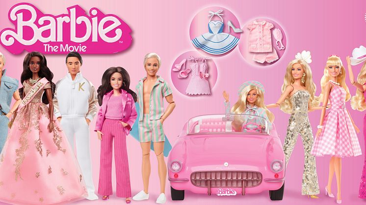 Die neue Kollektion bietet viele verschiedene, vom neuen Barbie-Film inspirierte Barbie®- und Ken®-Looks.