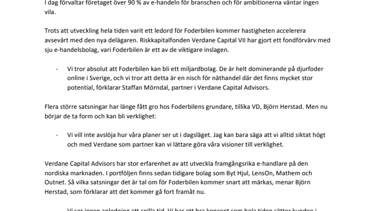 "Foderbilen kan bli ett miljardbolag"