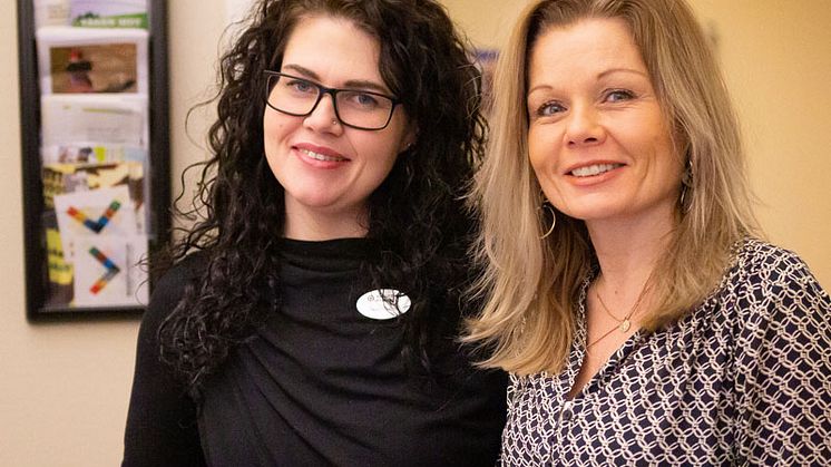Linda Hilletofth och Jessika Holmkvist, socialförvaltningen, Vaggeryds kommun.