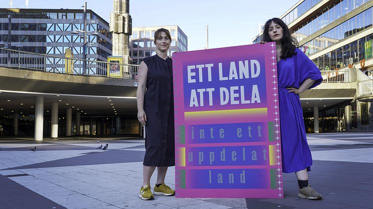 SepidarHosseini+RebeccaVinthagen+Ett land att dela på Plattan