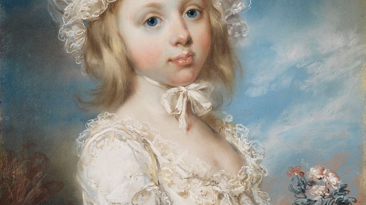 John Russell, Portrait of Lady Georgiana Cavendish, 1790. Photo: Cecilia Heisser/Nationalmuseum.