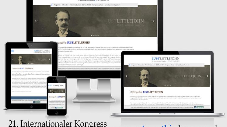 21.  Internationaler Osteopathie-Kongress „JUSTLITTLEJOHN“:  Anmeldung ab sofort möglich