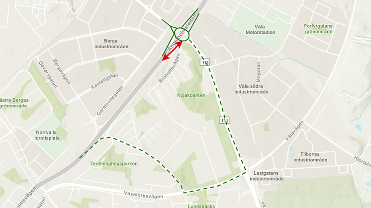 Från 4 maj bygger vi om Brohults trafikplats för bättre framkomlighet