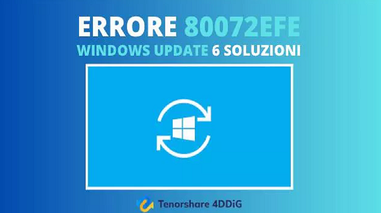 windows update errore 80072efe