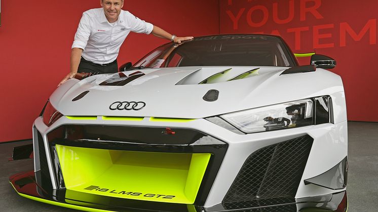 Audi R8 LMS GT2 og Tom Kristensen