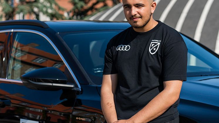 Audi e-tron og Fatih Üstün fra Future FC i København